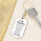 To My Soulmate - Dogtag Keychain