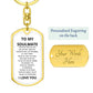 To My Soulmate - Dogtag Keychain